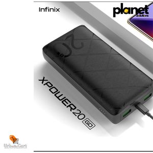 [New Arrival] Infinix Xpower 20 Powerbank 20000mAh 15W Max Charging Type C/ USB A/B Output Type C/ Input Thin and Light Design Charge 3 Devices Simultaneously Fast Charging Powerbank