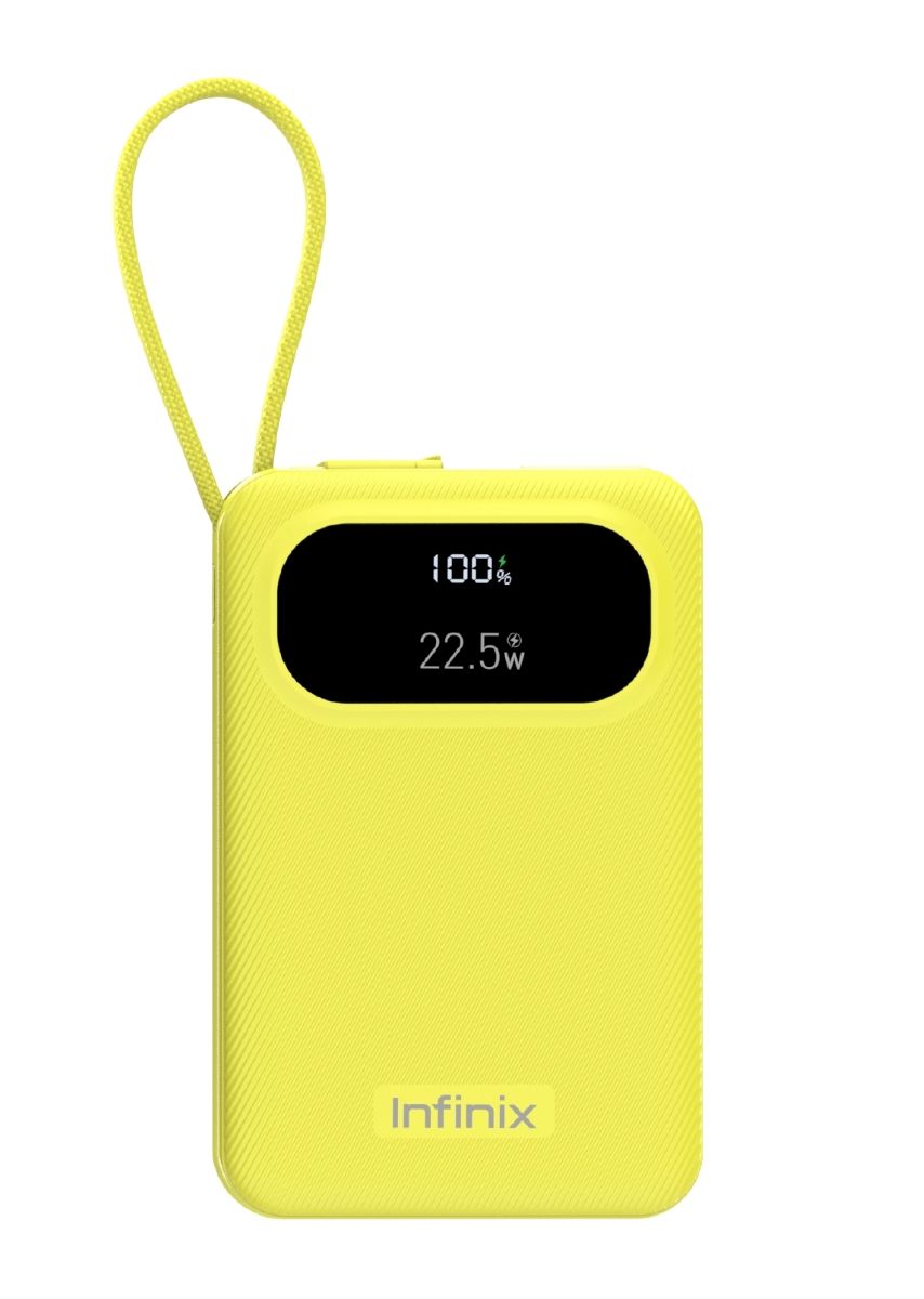[New Arrival] Infinix Xpower 10 Pro Powerbank 10000mAh 22.5W Max Charging Type C USB A/Type C  Output Type-c cable output Thin and Light Design Charge 3 Devices Simultaneously Fast Charging Powerbank