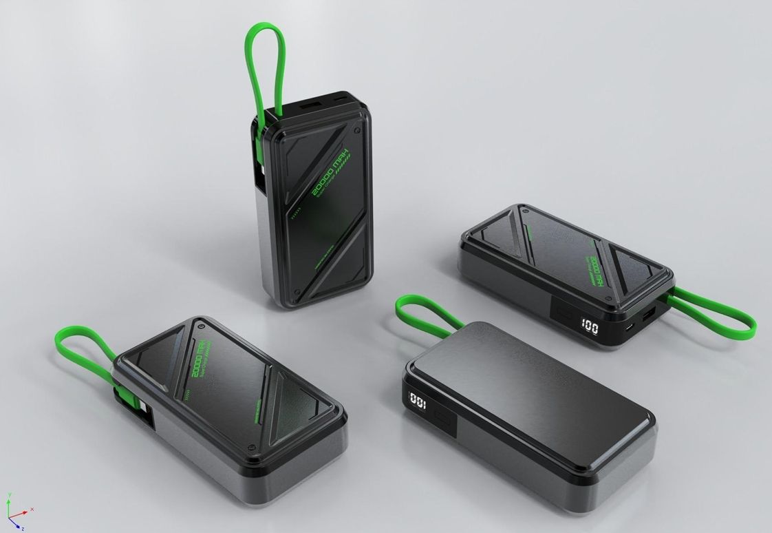 [New Arrival] Infinix GT Power 20000mAh Power bank 55W Max Charging 20cm cable together wtih powerbank Type C Input USB A Output Thin and Light Design Fast Charging Powerbank