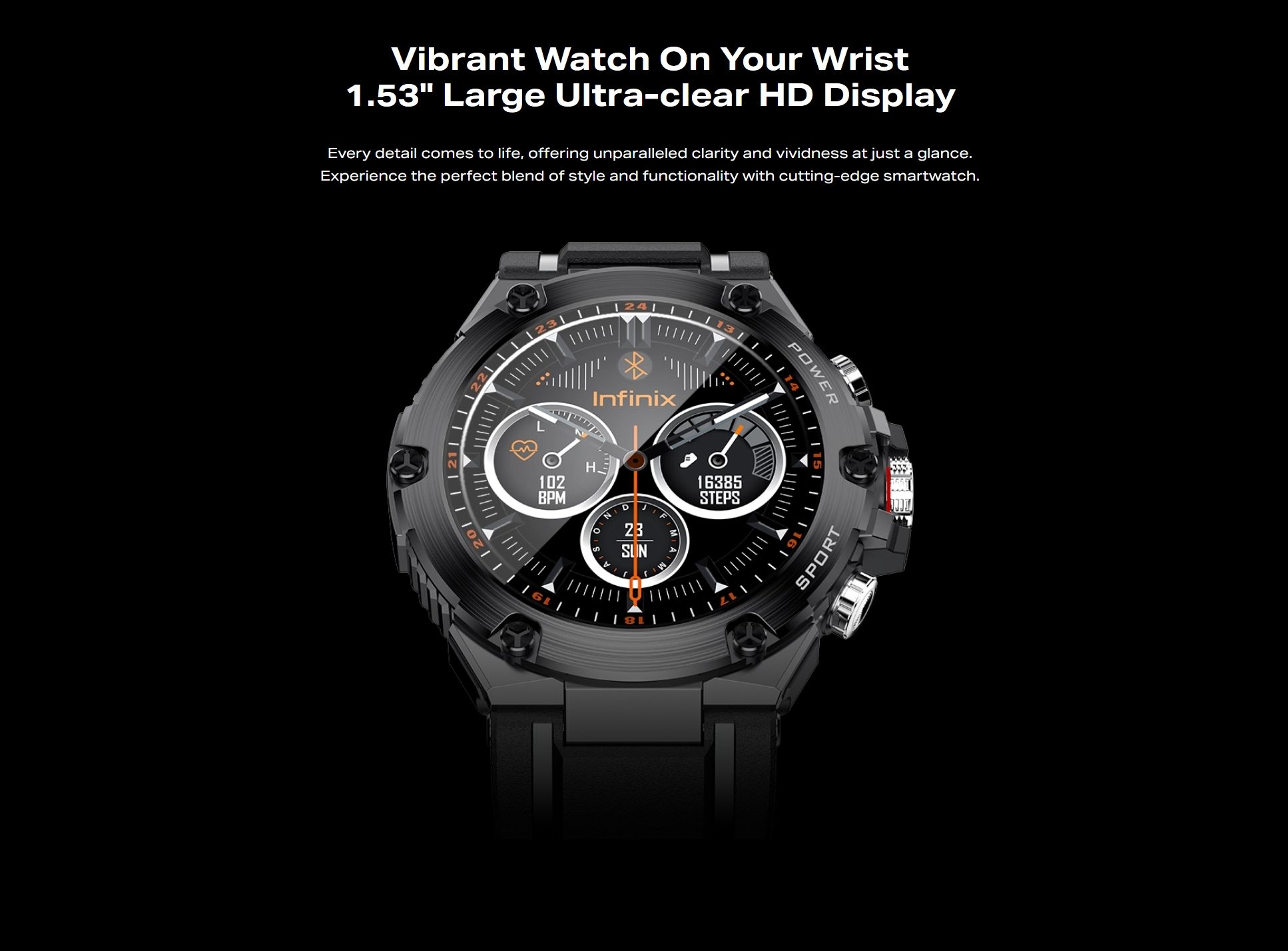 [New Arrival] Infinix Xwatch 3GT 1.53" AMOLED Screen Premium Metal Body 7-10 Days Per Full Charge 200+ Stylish Watch faces IP68 Bluetooth Smartwatch Watch