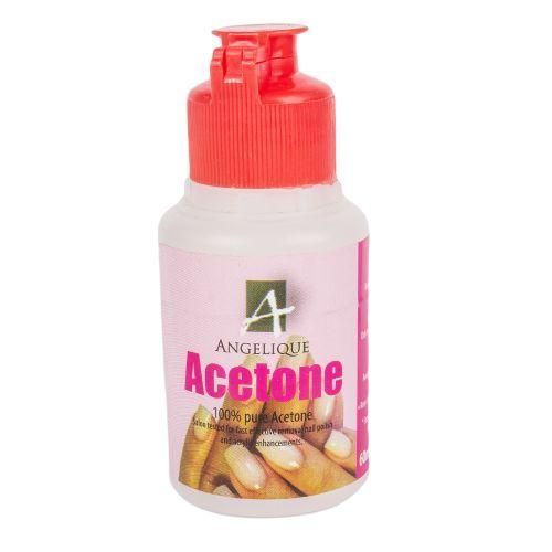 Angelique Acetone 100% Pure, Professional Nail Polish Remover-60mL
