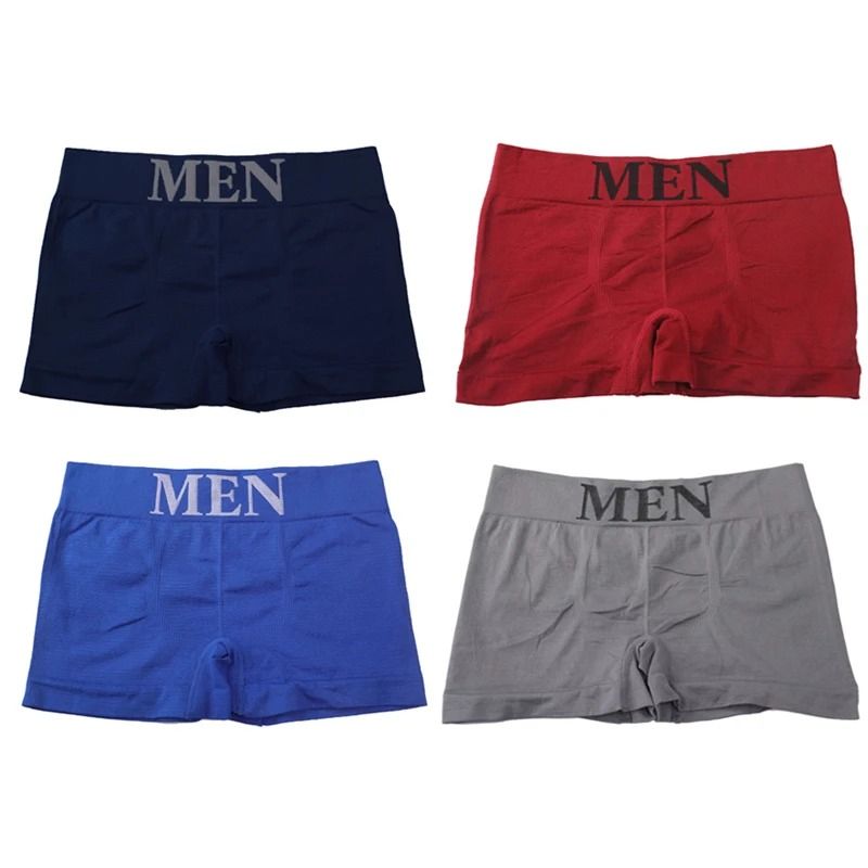 6pcs Men’s Classic Cotton Boxer Shorts – Breathable Underwear Set (Assorted Colors)
