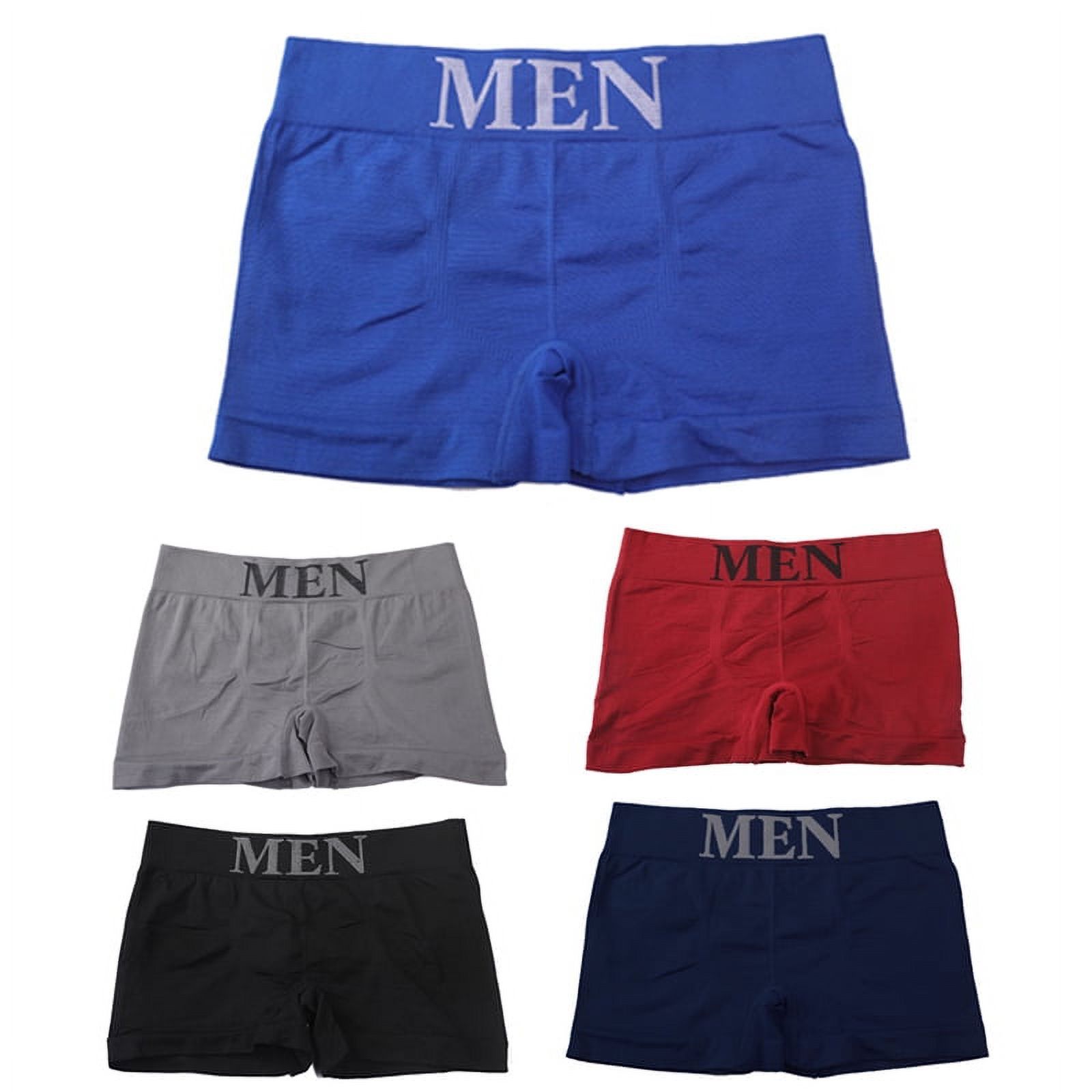 6pcs Men’s Classic Cotton Boxer Shorts – Breathable Underwear Set (Assorted Colors)