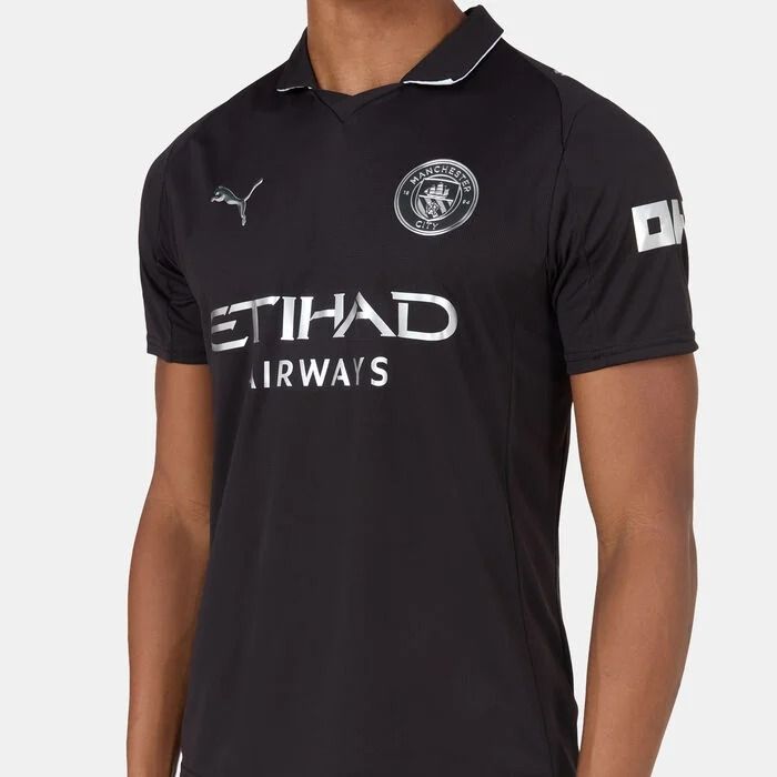 Manchester City FC 25/26 Black Fan Jersey – Premium Football Training Shirt for Men & Women