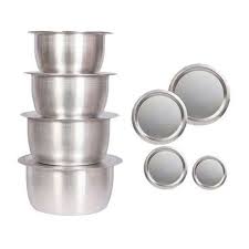 4-Piece Stainless Steel Cooking Pots Set (14–30CM) with Lids – Durable, Easy-to-Clean Kitchen Cookware