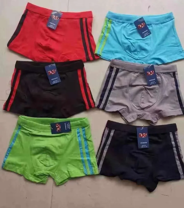 Teen Boys Cotton Boxers – 3-Pack Comfortable Everyday Underwear (Ages 10–17, Assorted Colors)