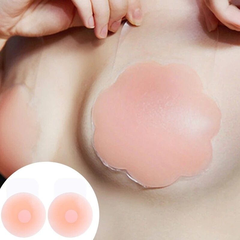 Silicone Nipple Cover Pads – Reusable Invisible Breast Petals for Women (Skin-Friendly, Seamless & Washable)