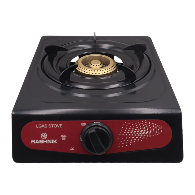 Rashnik Single Burner Stainless Steel Gas Cooker – Portable, Durable & Energy Efficient