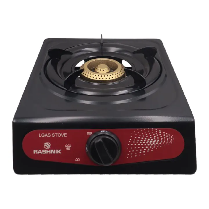 Rashnik Single Burner Stainless Steel Gas Cooker – Portable, Durable & Energy Efficient