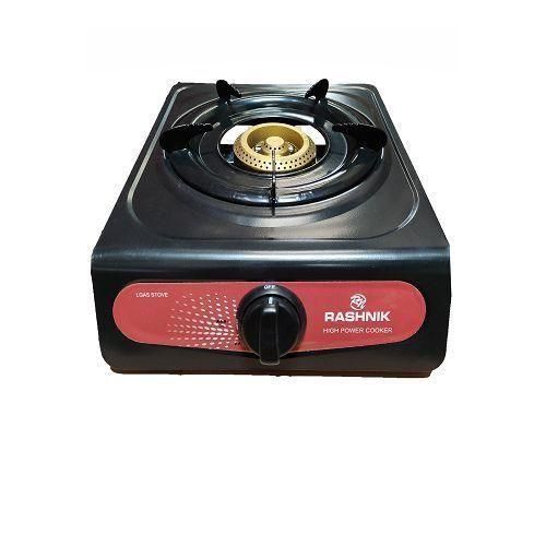 Rashnik Single Burner Stainless Steel Gas Cooker – Portable, Durable & Energy Efficient