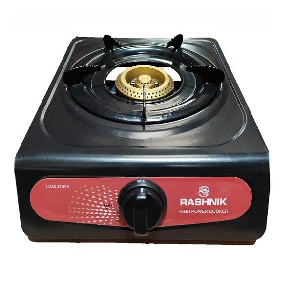 Rashnik Single Burner Stainless Steel Gas Cooker – Portable, Durable & Energy Efficient