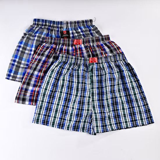 6PCS Extra Soft Cotton Long-Lasting Checked Men’s Boxer Shorts – Breathable, Comfortable & Stylish Underwear for Everyday Wear