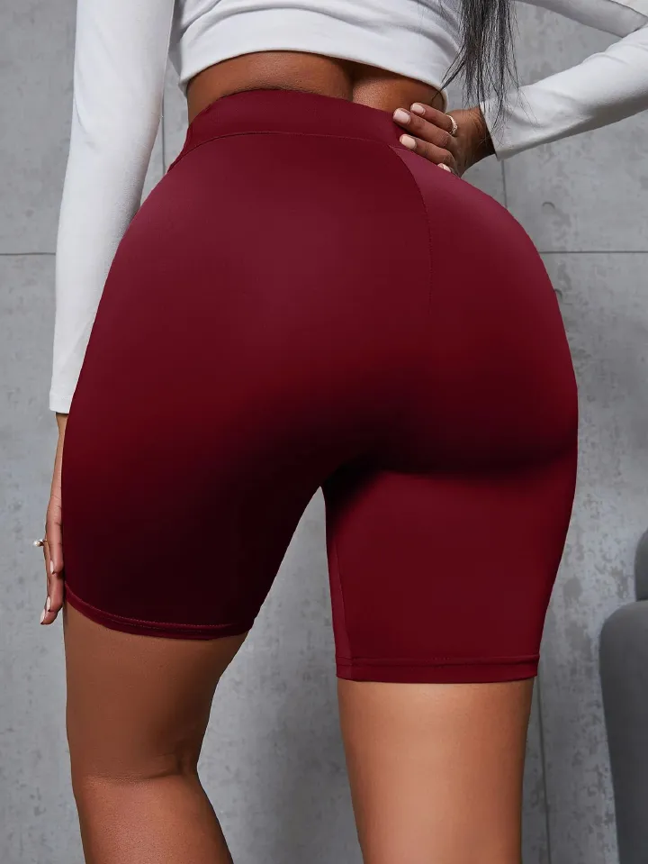 1PC Women’s Stretchable Biker Shorts – High-Waist Comfort Fit Activewear Shorts Perfect for workouts, yoga, running, or casual daily wear.