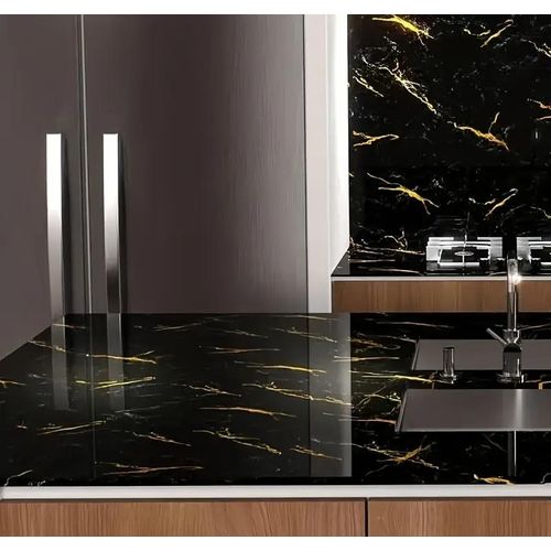 Marble Contact Paper / Wallpaper – White & Black Self-Adhesive Vinyl Roll (2m × 60cm) for Furniture, Kitchen & Walls