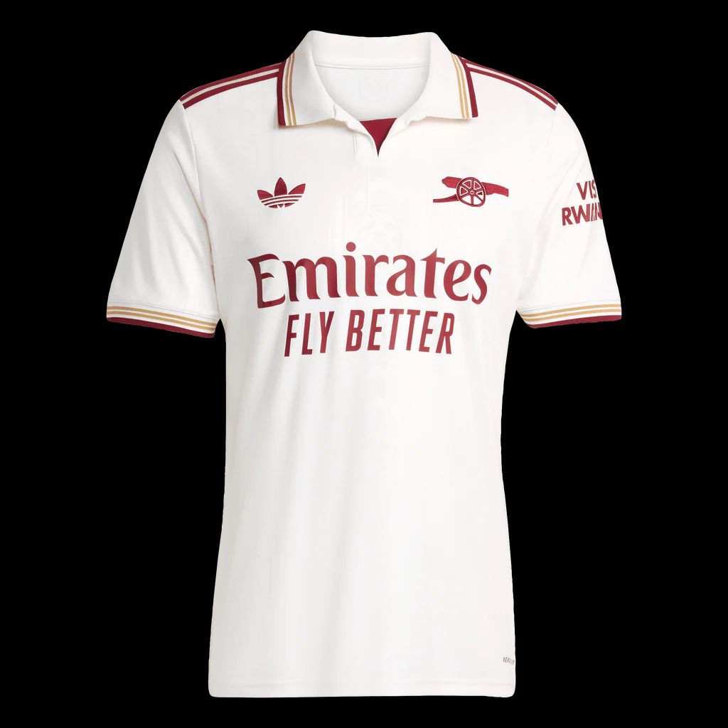 Official Arsenal FC 2025/2026 Away white Kit – High-Quality White Soccer Jersey with Athletic Design & Sweat-Wicking Fabric