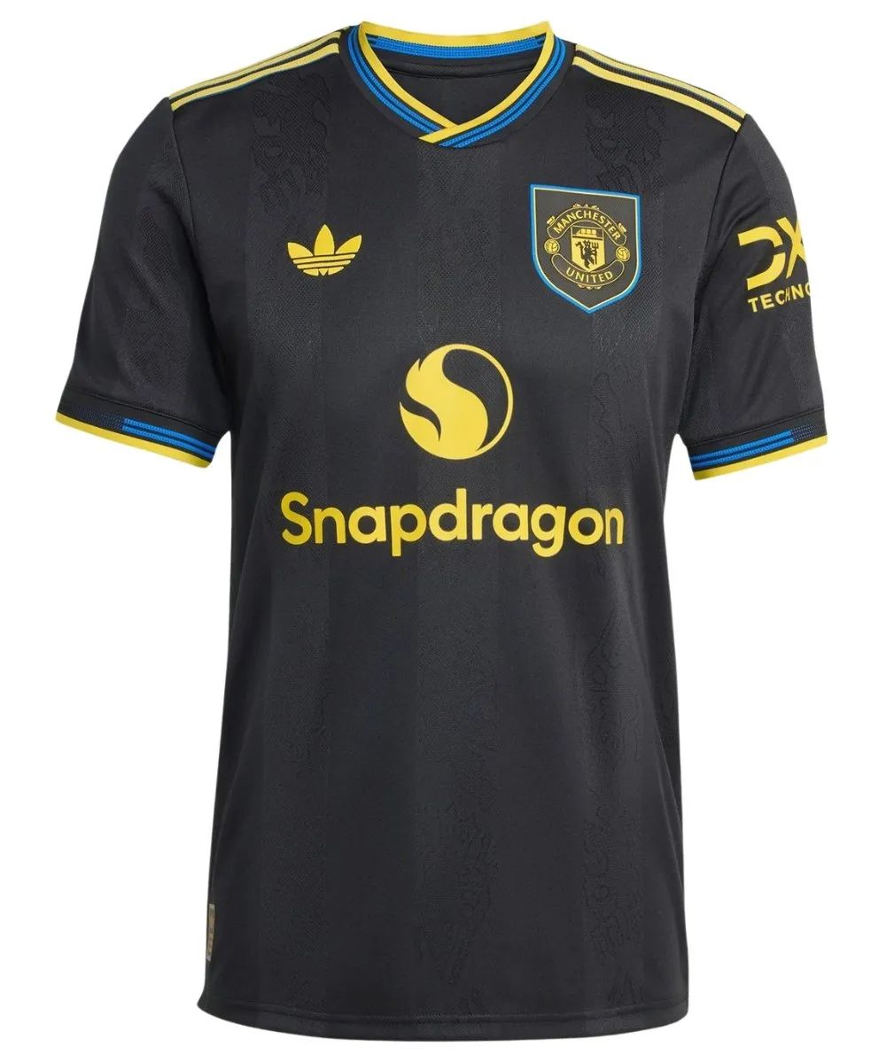 Manchester United 25/26 Black Away Jersey – Premium Quality Football Kit, Breathable Quick-Dry Fan Shirt