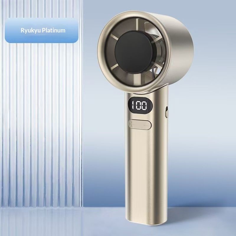 New USB hand-held fan; mini portable student small fan; cooling folding fragrance small electric fan.