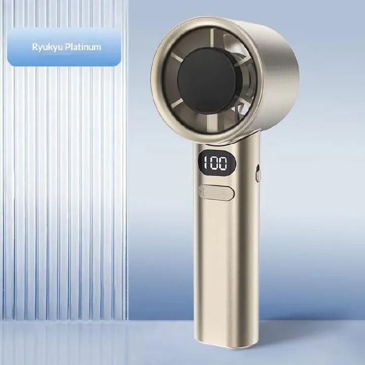 New USB hand-held fan; mini portable student small fan; cooling folding fragrance small electric fan.