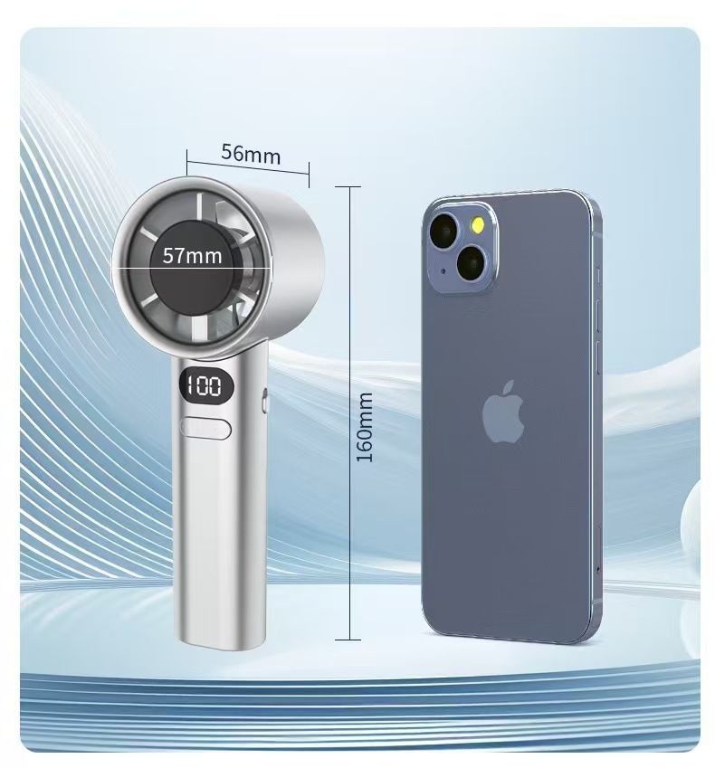 New USB hand-held fan; mini portable student small fan; cooling folding fragrance small electric fan.