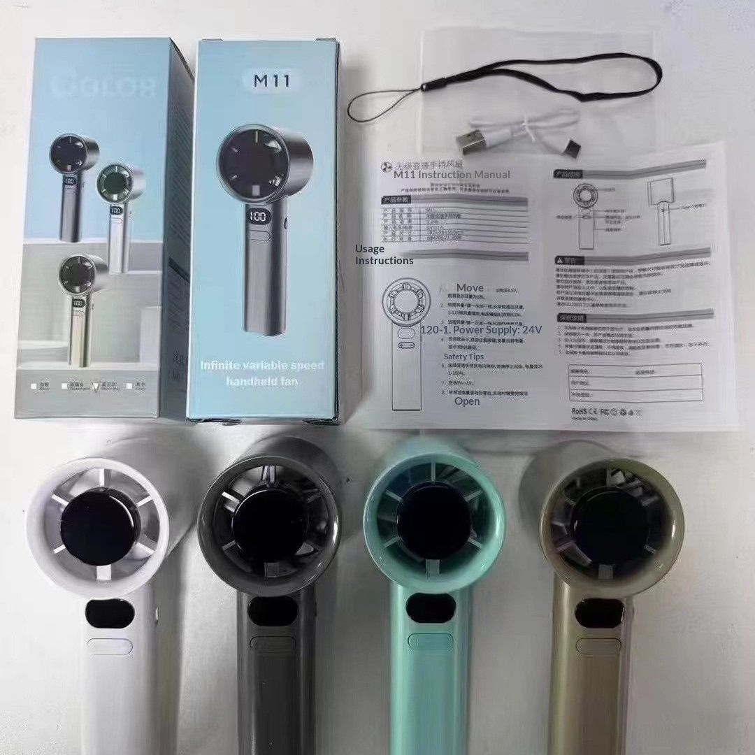 New USB hand-held fan; mini portable student small fan; cooling folding fragrance small electric fan.