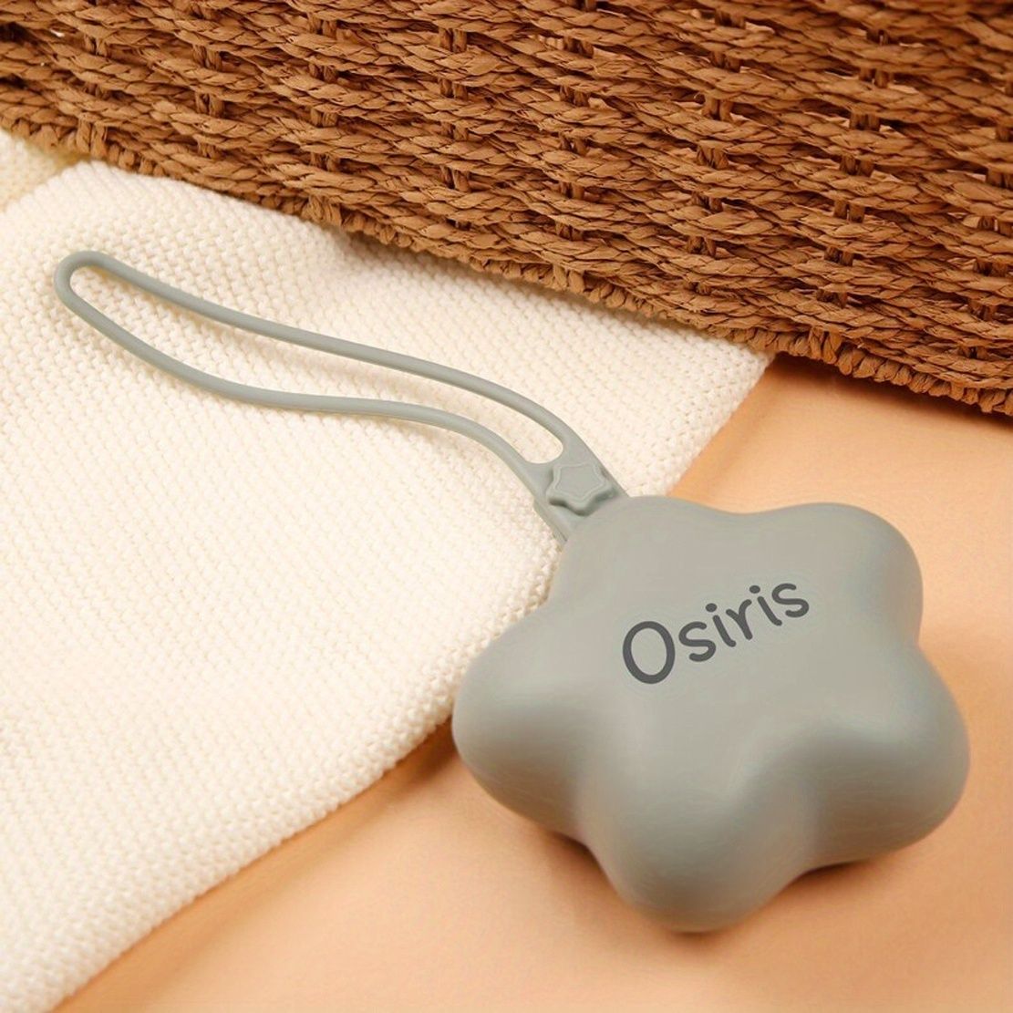 1pc Personalized Baby /Sooother Storage Bag - Medical-Grade Silicone Baby Dummy Case with Engravable Name/Initials, Soft Pastel Colors