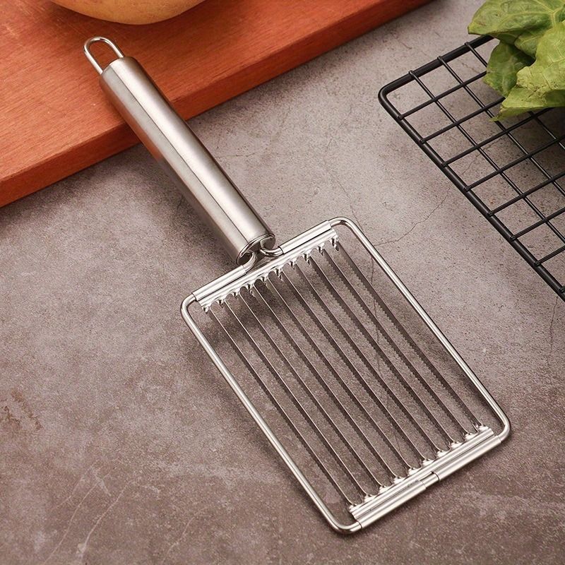 Stainless Steel Tomato Slicer - Manual Fruit & Vegetable Cutter, Egg Slicer, Kitchen Gadget for Perfect Slices & Dices, Ideal for Salads, Sandwiches & Breakfast Prep, Manual Slicer|Modern Kitchenware|