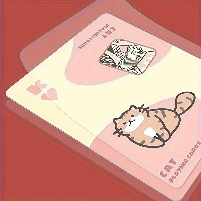 Adorable Kitten Poker: Cartoon Portable Party and Travel Group Building Card Game