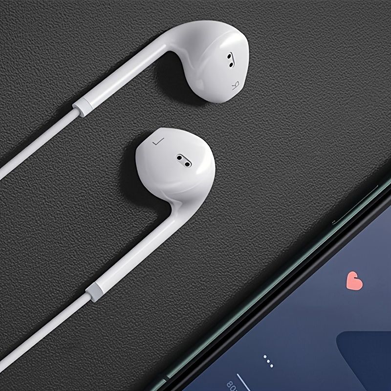 Wired Earphone 3.5mm Jack Earbuds Audio Electronic Calls & Music Bass Stereo In-Ear Headphones Headset, Audio Calls, Gaming Headset, Lightweight Earbuds, Compact Headphones, Tanglefree Wire, Durable C