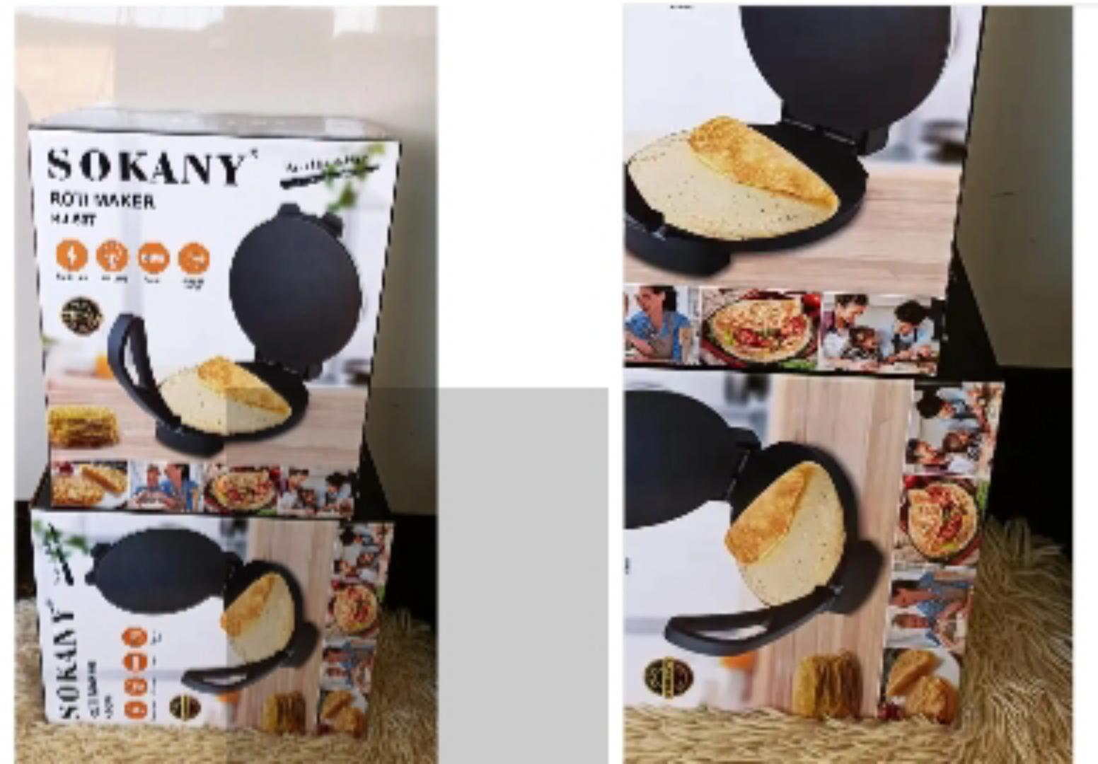 Sokany Heavy Duty Non Stick Electric Chapati/ Roti Maker, 12 inch sokany chapati maker