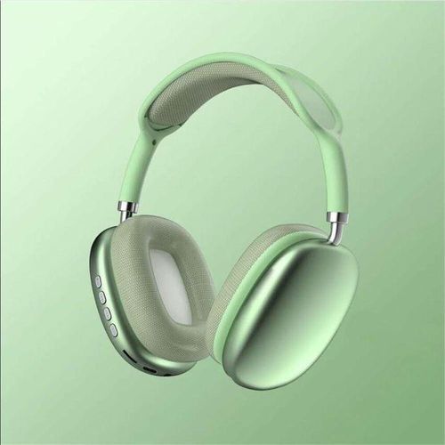 P9 pro max Wireless Bluetooth Headphones Earpods Noise Cancelling Mic Pods Over Ear Sports Gaming Headset-Silver.