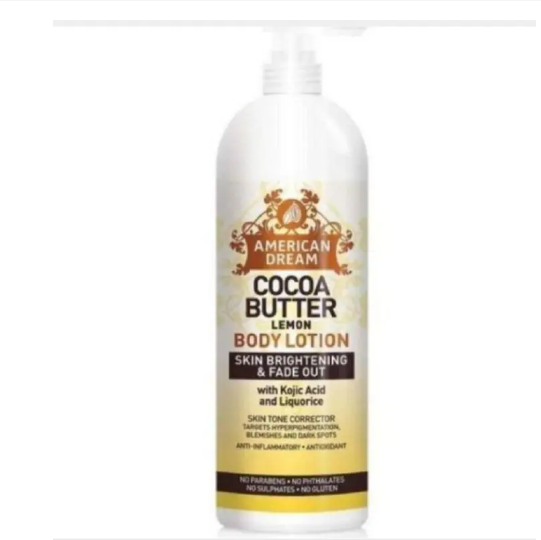 American dream lemon cocoa butter body lotion 473ml