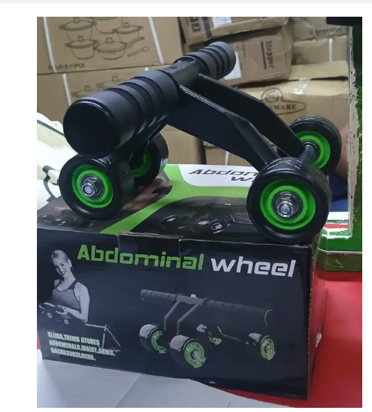 Ab Roller Wheel 4-Wheel Stability , Quality – Ab Wheel & Abdominal Exercise Roller for Abs Workout, Core Trainer & Home Gym Fitness Equipment for Men & Women