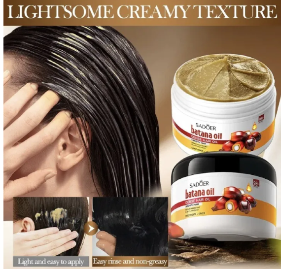 Organic Batana Oil for hair growth 100% Pure And Natural Batana Oil For Treating Hair Loss Anti-Breakage Hair Fast Hair Growth 100% Pure And Natural Batana Oil - SAUVASINE -