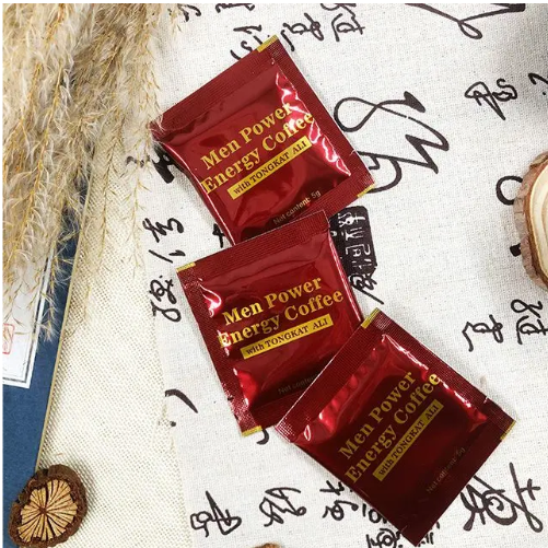 Men Power Energy Coffee with Tongkat Ali Enhances Libido, Boosts Stamina, Delays Ejaculation, Improves Erection Strength, Instant Preparation
