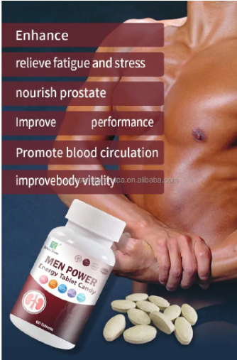 Men Power Energy Tablet Candy Boosts energy, enhances focus, and supports vitality with natural herbs and essential nutrients