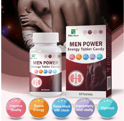 Men Power Energy Tablet Candy Boosts energy, enhances focus, and supports vitality with natural herbs and essential nutrients