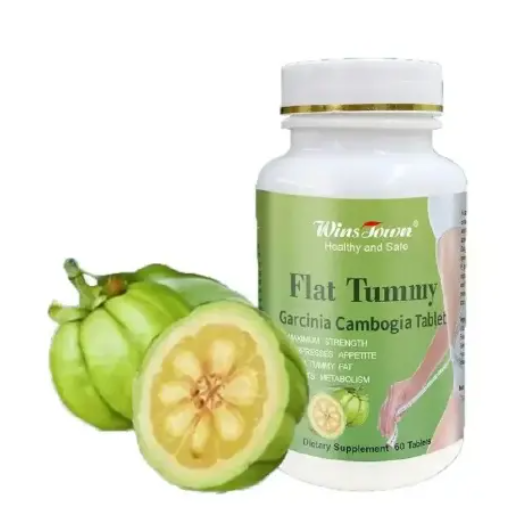 Flat Tummy Tablet With Garcinia Cambogia (800mg) Wins Town Flat Tummy Pills Garcinia Cambogia 60 Capsules Burns Tummy, Suppresses Appetite, and Boosts Metabolism High Quality Effective Flat Tummy