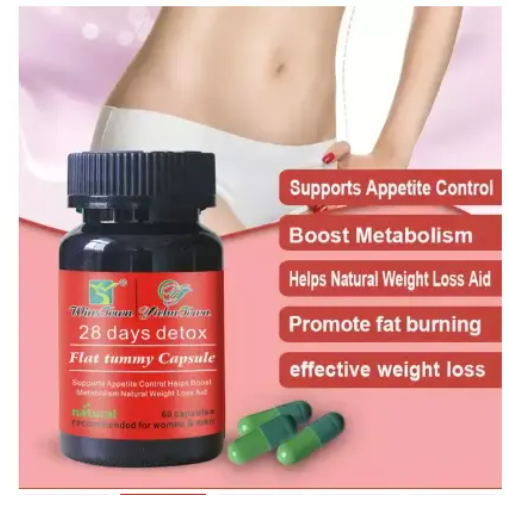 28 DAY Detox Flat Tummy Capsule Herbal Capsule for Body Detoxing, Burning Belly CAPSULES with Organic Green tea Detox and Weight Loss Women Multivitamins Chewa