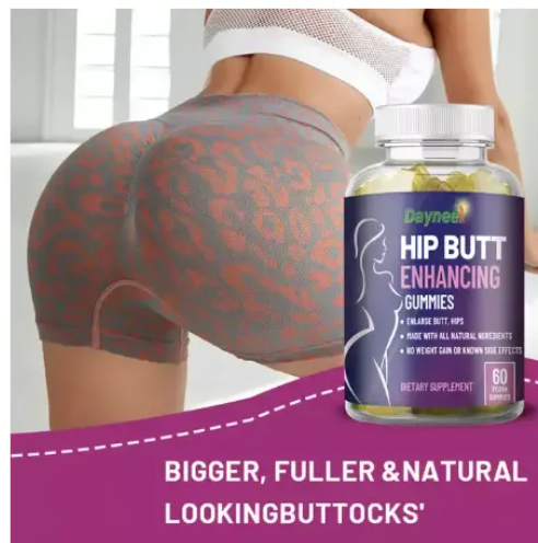 ORIGINAL Daynee Hip Butt Gummies Enlargement Gummies Hip butt enhancing gummies BBL GUMMIES -Natural 60 Chewable Dietary Supplements