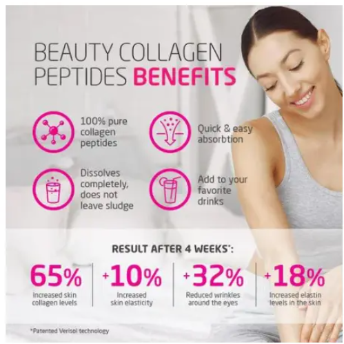 Daynee Collagen Peptides Powder Secret Formula For Youthful Skin, Healthy Hair, and Stronger Nails Whitening Glow Enzymes Protein Powder 100% Pure Formula Dietary Supplement