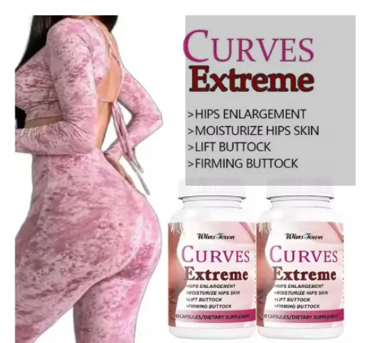 Curves Extreme Butt & Hip Curve Capsules (7500mg) | Herbal Dietary Supplement Hip & Butt Enlargement Curves Extreme Supplement made specialty for Butt/hips Enhancement with MACA ROOT, BLACK MACA