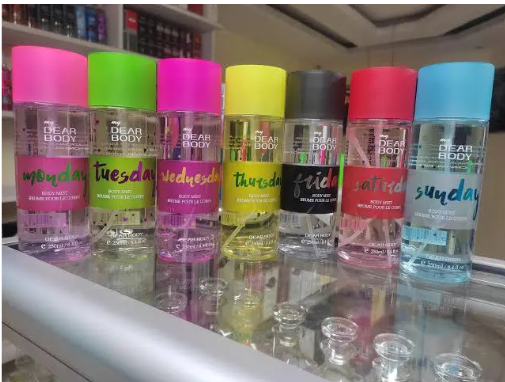 My Dear Body, Body splash , Body deodarant, body splash Dear Body Monday, Tuesday, Wednesday, Thursday, Friday,
