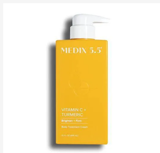 MEDIX 5.5 Vitamin C+ turmeric Cream Face & Body Lotion Moisturizer | Anti Aging Skin Care Firming & Brightening Cream Diminishes The Look Of Uneven Skin Tone, Age Spots, & Sun Damaged Dry Skin 444ml