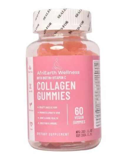 Collagen Gummies with Biotin and Vitamin C .Dietary Supplement for Skin, Hair, Bone, Joint and Nail Care