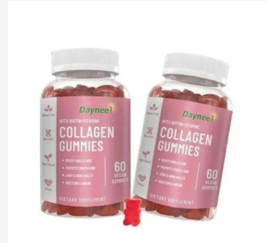 Collagen Gummies with Biotin and Vitamin C .Dietary Supplement for Skin, Hair, Bone, Joint and Nail Care