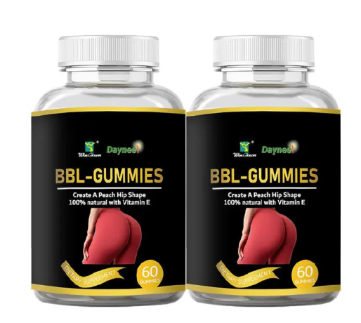 BBL Gummies – 60 Gummies- Vitamin E & Maca for Natural body Enhancement” Peachy Curves • Firmness • Natural Enhancement