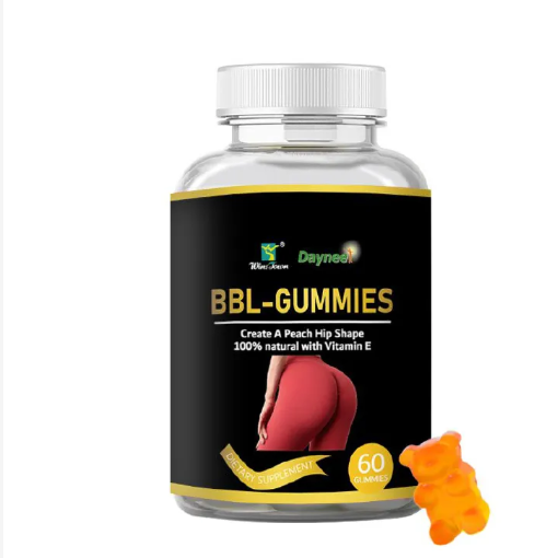 BBL Gummies – 60 Gummies- Vitamin E & Maca for Natural body Enhancement” Peachy Curves • Firmness • Natural Enhancement