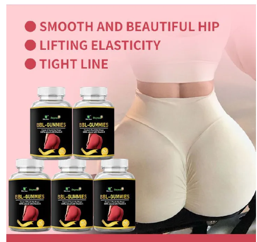 BBL Gummies – 60 Gummies- Vitamin E & Maca for Natural body Enhancement” Peachy Curves • Firmness • Natural Enhancement
