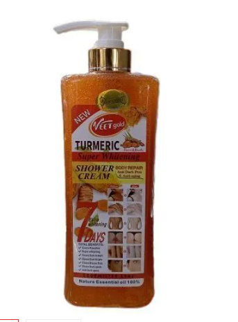 VEET GOLD Turmeric Super WhiVEET GOLD Turmeric Super Whitening Tumeric Shower Cream - 1000ml
tening Tumeric Shower Cream - 1000ml