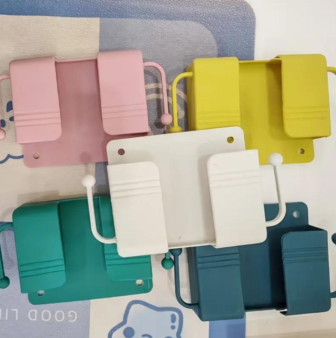 wall Holder ,wall mount, home decor– Multifunctional Storage Organizer for Remote Controls, Keys, Chargers, Headphones & Phones – Perfect for Bedroom, Kitchen & Bathroom – Easy to Install